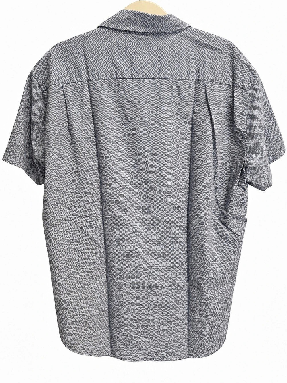 Flint and Tinder Classic Fit Short Sleeve Button-Down Shirt Geometric Short - Picture 4 of 6
